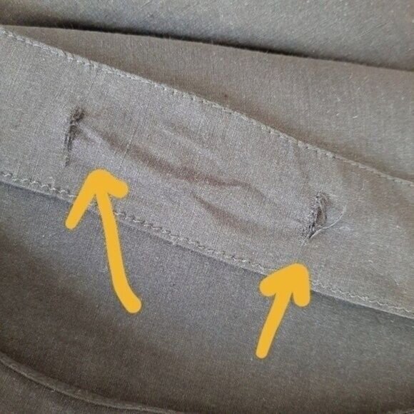 ZARA Boat Neck Tie Waist Modern Neutral Blouse Sz M - Picture 14 of 15